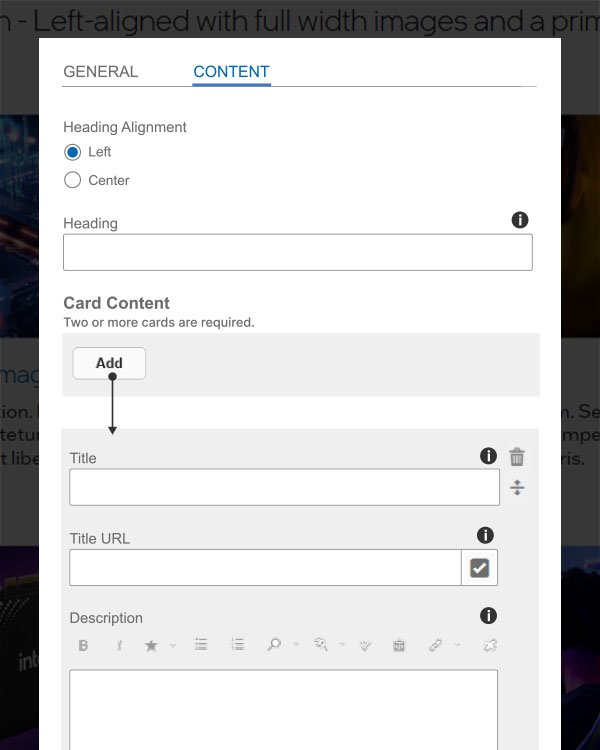 AEM Dialog Component Layers